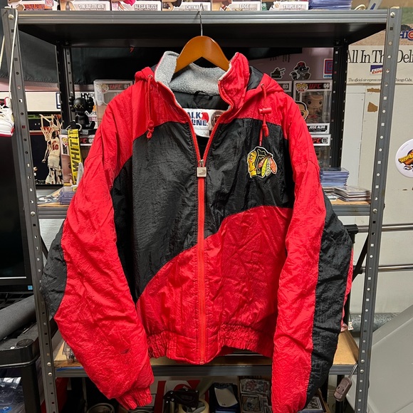 chalk line Jackets & Coats Vintage Chicago Blackhawks Chalk Line